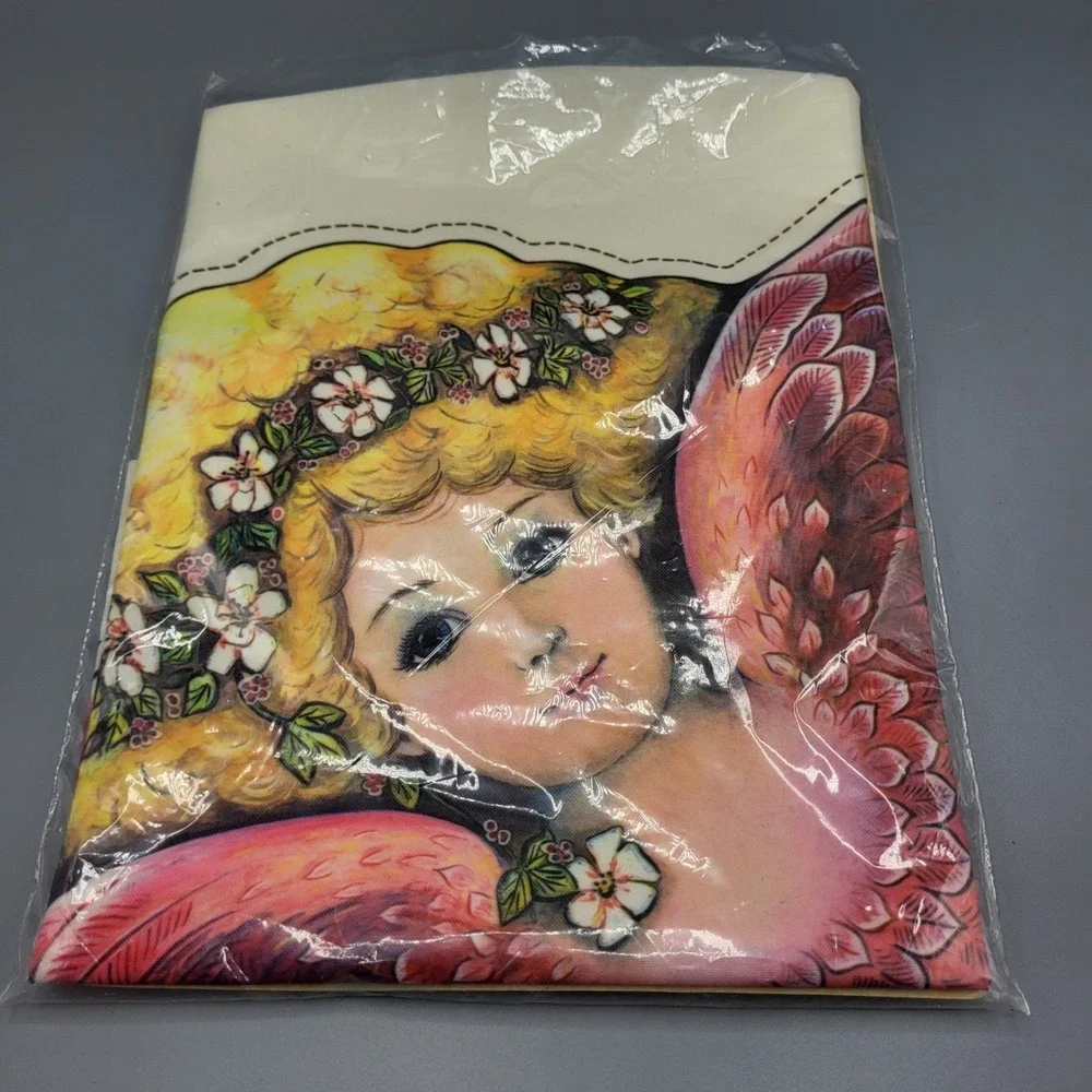 Vtg Dorothy Dear Victorian Design Rose Angel Pillow Kit Fabric Designs 14